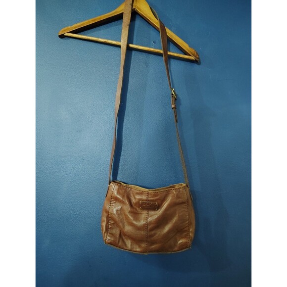 Lucky Brand Purse Crossbody Bag Distressed Boho Leather Bag - Picture 7 of 9